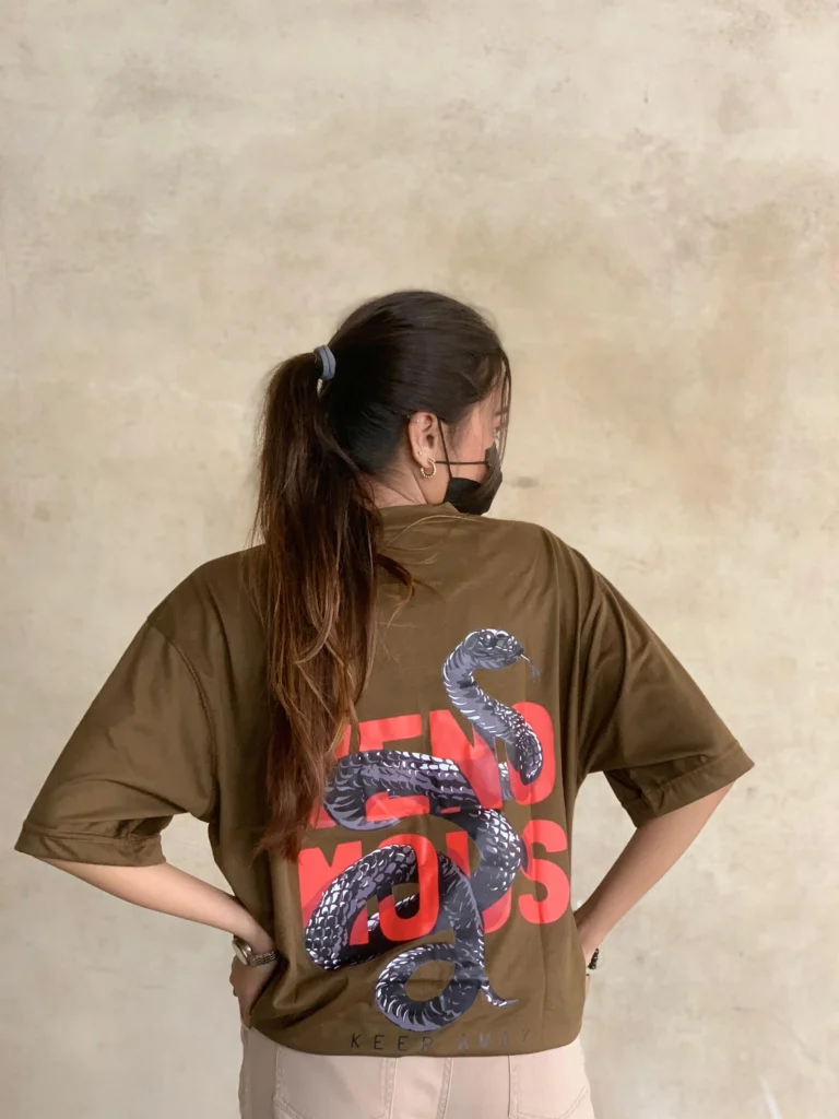 Slthrs Rebel Oversized Olive Brown Tee