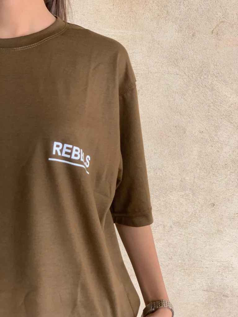 Slthrs Rebel Oversized Olive Brown Tee – image 3
